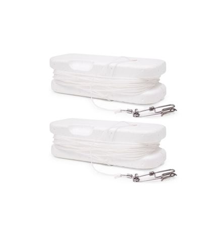Boj vit justerbar med snre o snabbls 2-pack, 720gr